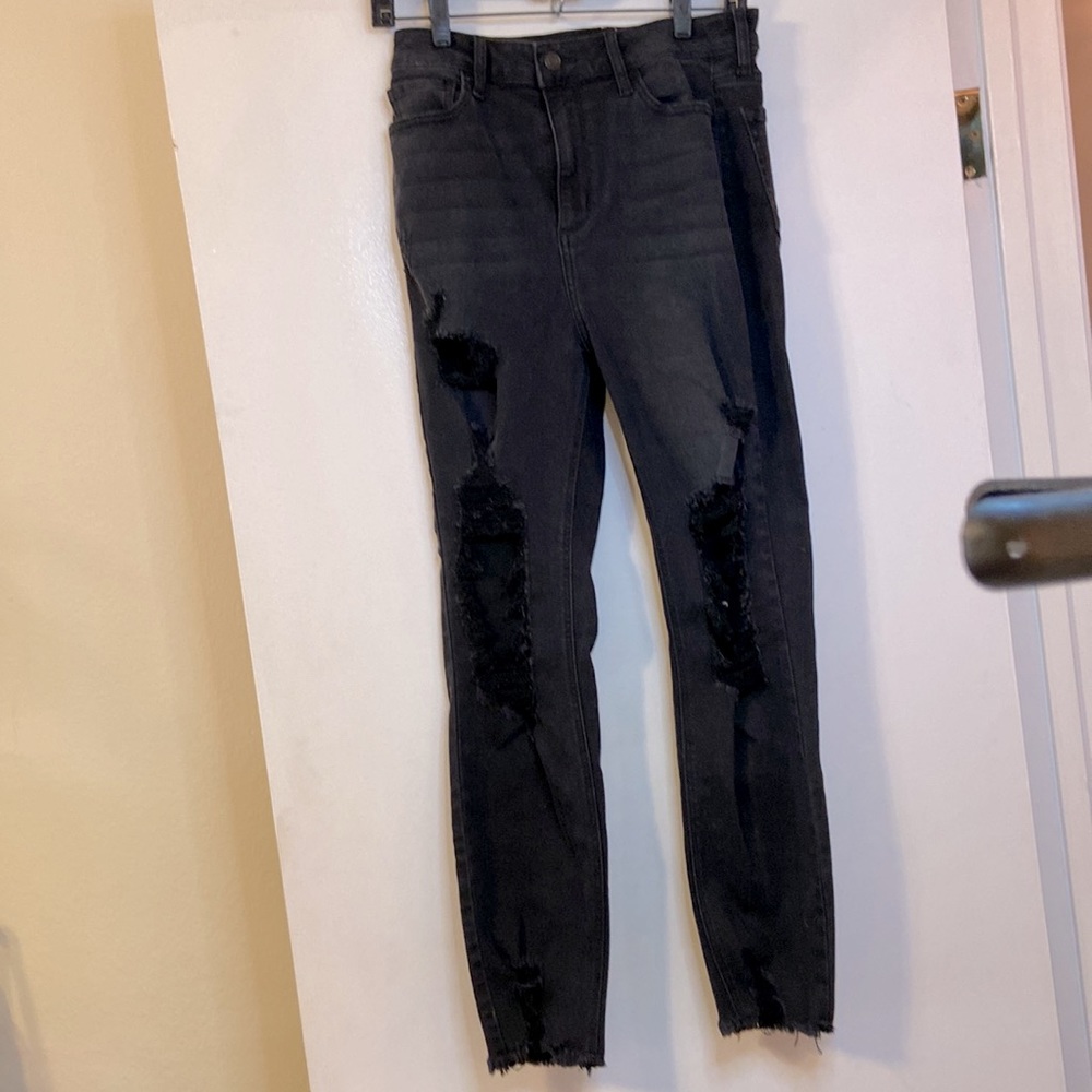Black Torn Skinny Jeans